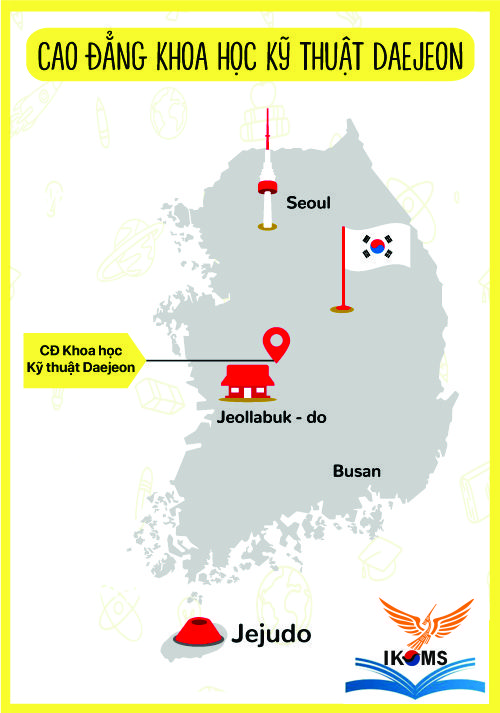 Bản đồ Cao đẳng Khoa học Kỹ thuật Daejeon
